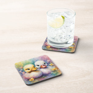 Posavasos Pato de Aves Arcoiris 2