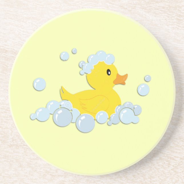 Posavasos Pato de goma en burbujas (Frente)