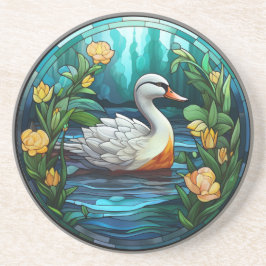 Posavasos Patos salvajes de vidrio templado dulce