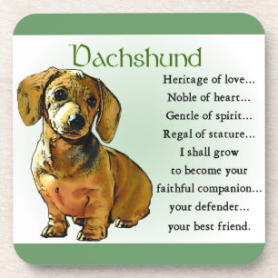 Posavasos Patrimonio de amor de Dachshund