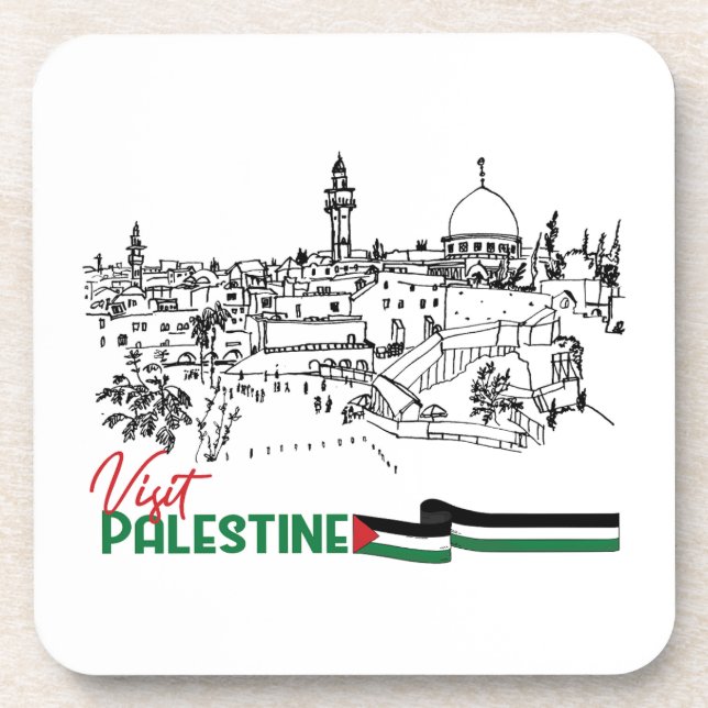Posavasos Patrimonio y esperanza palestinos (Frente)