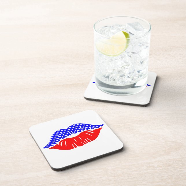 Posavasos Patriotic Kiss Drink Coaster (Lado Derecho)