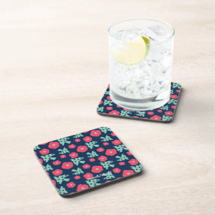 Posavasos patrón_7_camellia y pájaro_1 plástico duro
