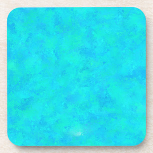 Posavasos Patrón abstracto azul turquesa