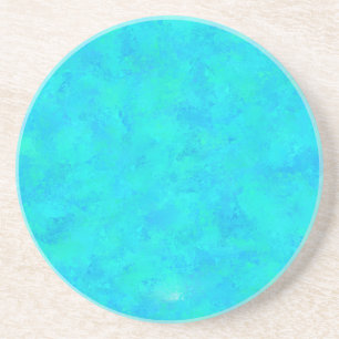 Posavasos Patrón abstracto azul turquesa