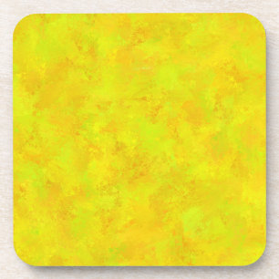Posavasos Patrón abstracto de naranja verde amarillo
