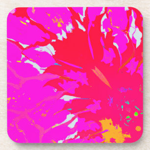 Posavasos Patrón abstracto rosa elegante