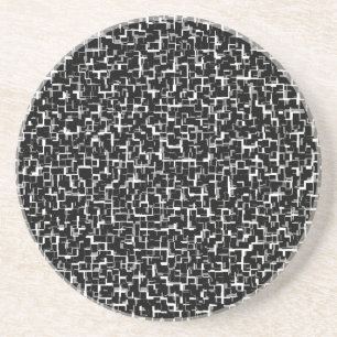 Posavasos Patrón amarillo blanco negro Camo digital
