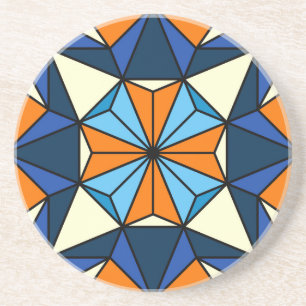 Posavasos Patrón árabe oriental geométrico sin soldadura