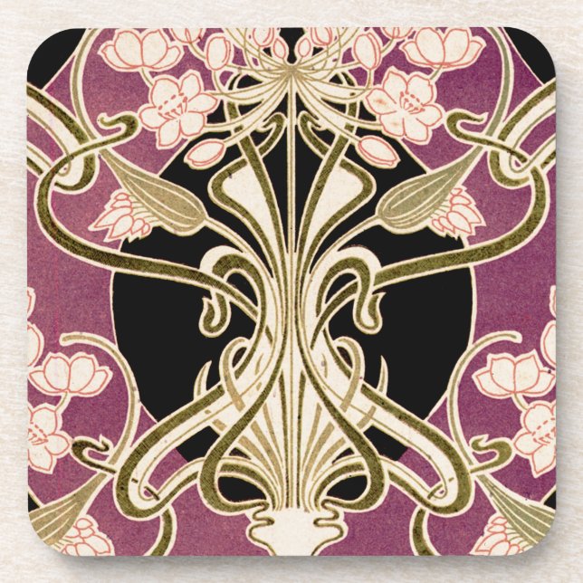 Posavasos Patrón Art Nouveau #2 (Frente)