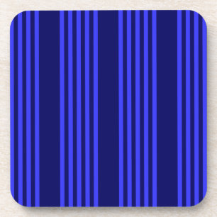 Posavasos Patrón azul de cinco rayas
