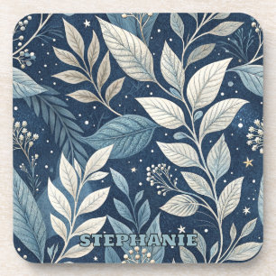 Posavasos Patrón Botánico de Jardín Nocturno Perfecto