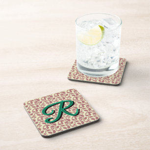 Posavasos Patrón botánico personalizado y personalizado