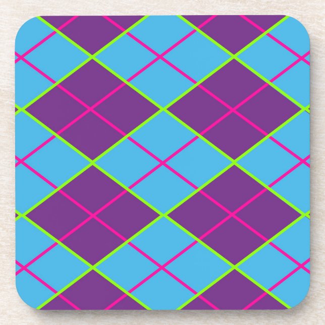 Posavasos Patrón Clásico de Argyle (Frente)