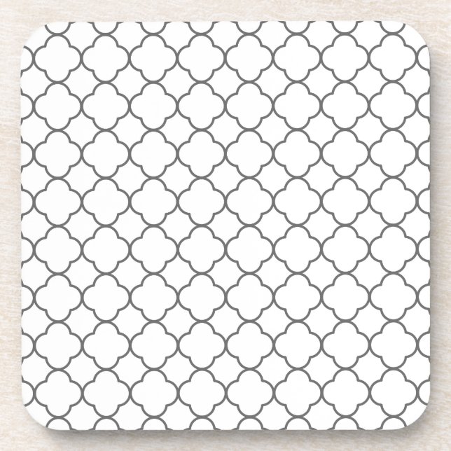 Posavasos Patrón clásico de quatrefoil (Frente)