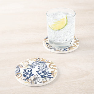 Posavasos Patrón Clásico Retro de Estilo Barroco