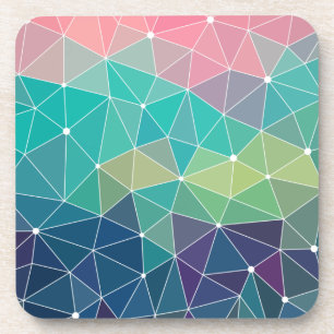 Posavasos Patrón Colorido Inspiración Retro Cute