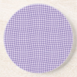 Posavasos Patrón continuo de cuadros escoceses púrpura