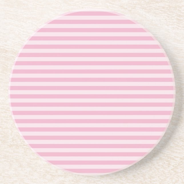 Posavasos Patrón continuo de rayas rosas (Frente)