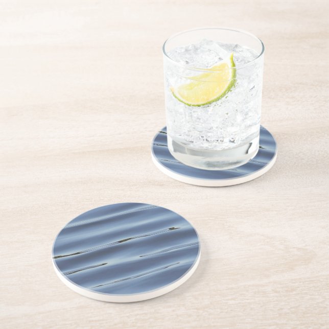 Posavasos Patrón de agua azul (Lado)
