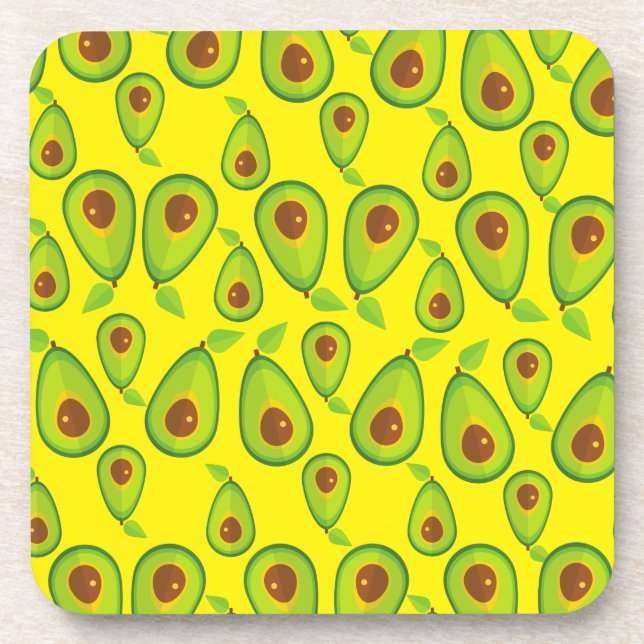 Posavasos Patrón de amor de aguacate - Amante aguacate (Frente)