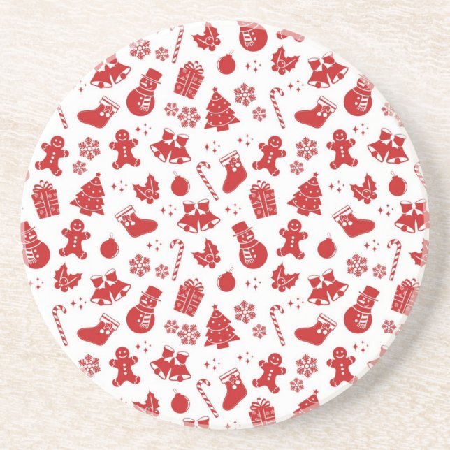 Posavasos Patrón de año nuevo (Frente)