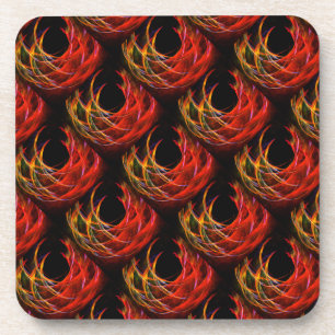 Posavasos Patrón de Arte Abstracto Elegante Boho Moderno Lin