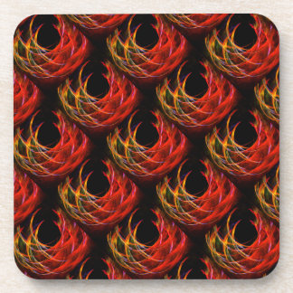 Posavasos Patrón de Arte Abstracto Elegante Boho Moderno Lin