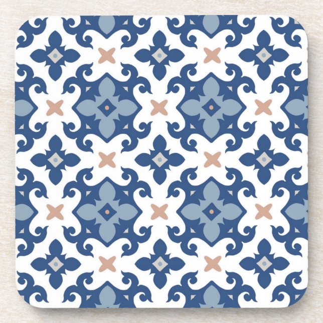 Posavasos Patrón de azulejos de cerámica (Frente)