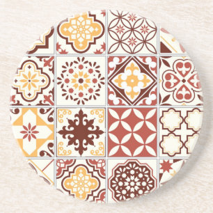 Posavasos Patrón de azulejos de cerámica