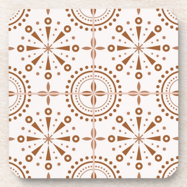 Posavasos Patrón de azulejos de cerámica (Frente)