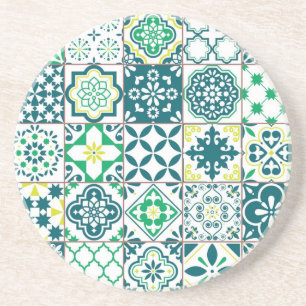 Posavasos Patrón de azulejos de cerámica