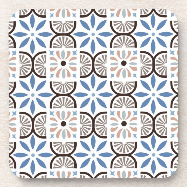 Posavasos Patrón de azulejos de cerámica (Frente)