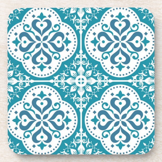 Posavasos Patrón de azulejos de cerámica (Frente)