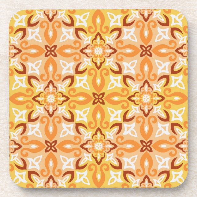 Posavasos Patrón de azulejos de cerámica (Frente)