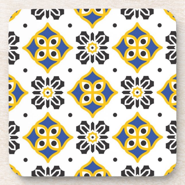 Posavasos Patrón de azulejos de cerámica (Frente)