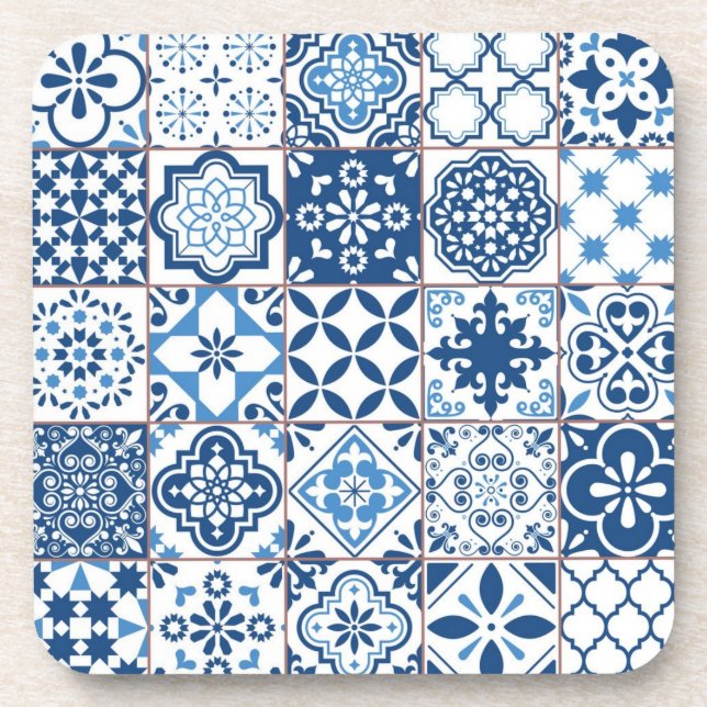 Posavasos Patrón de azulejos de cerámica (Frente)