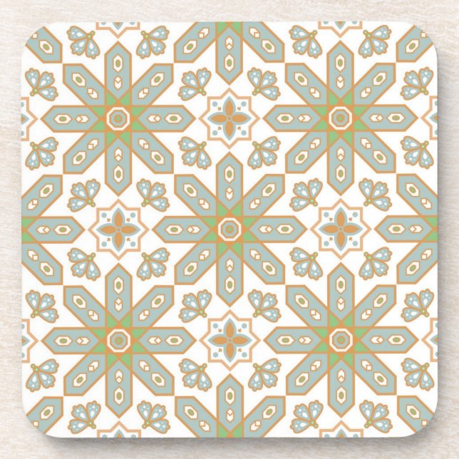 Posavasos Patrón de azulejos de cerámica (Frente)