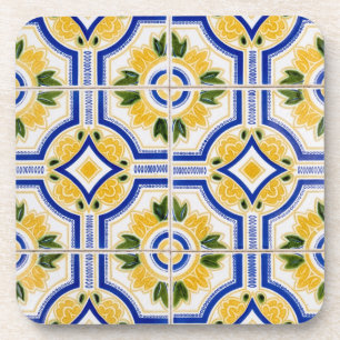 Posavasos Patrón de baldosas brillantes, Portugal