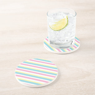 Posavasos Patrón de bandas de colores de Guay