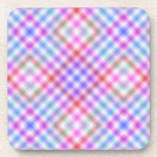 Posavasos Patrón de bandas de textura de tela de plástico-18