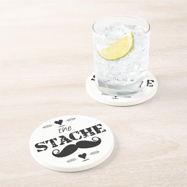 Posavasos Patrón de bigote de cefalea (Lado)