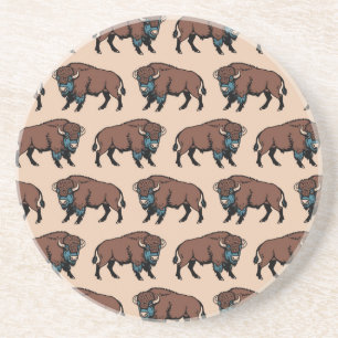 Posavasos Patrón de Bisonte de Búfalo