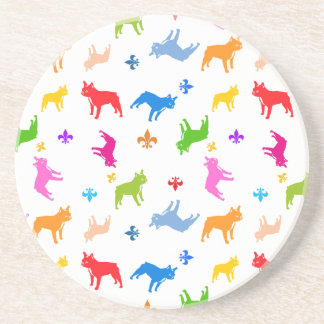 Posavasos patrón de Bulldog Francés
