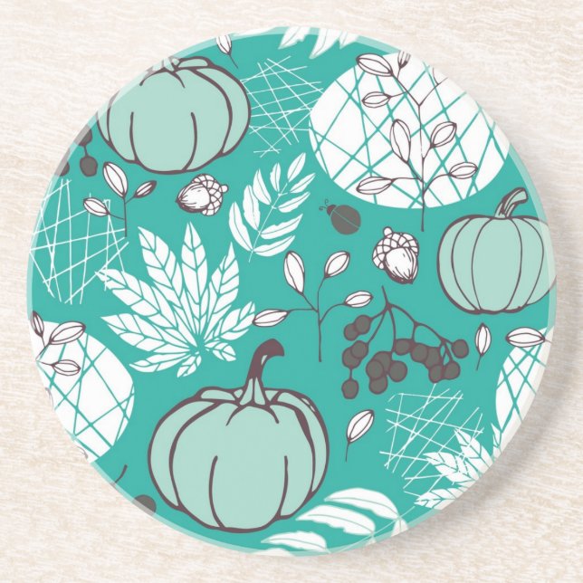 Posavasos Patrón de calabaza (Frente)