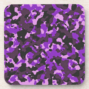 Posavasos Patrón de camuflaje morado