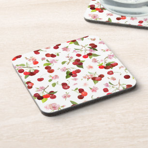 Posavasos Patrón de cerezas 1