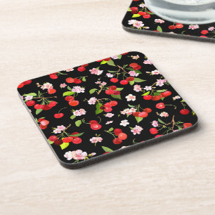 Posavasos Patrón de cerezas 2