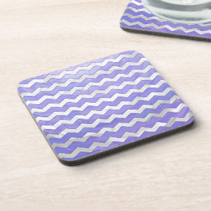 Posavasos Patrón de cheurón de sol púrpura