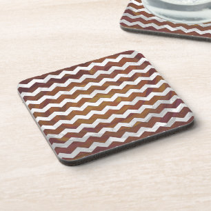 Posavasos Patrón de Chevron con remolque de chocolate